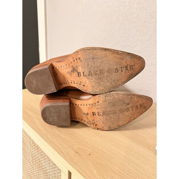 BLACK STAR Eden Tall Western Cowboy boots in caramel Size 8.5 B - Picture 7 of 7